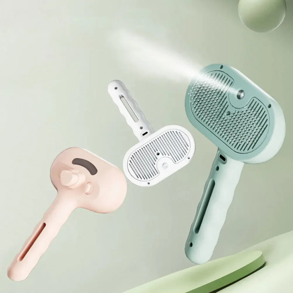 Shunmaii 3 In 1 Cat Steam GroomingBrush For Pets Care