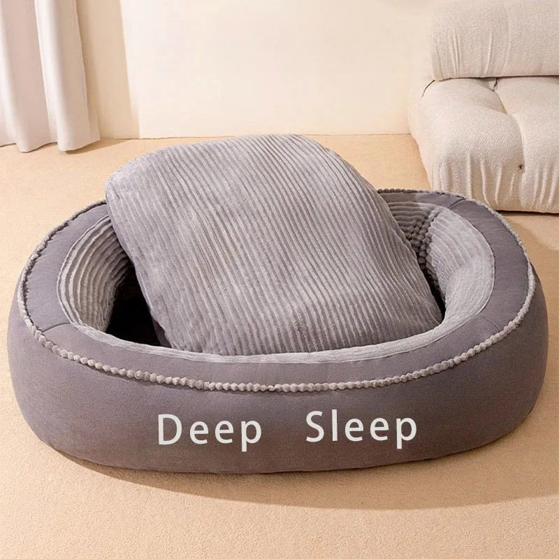 NONECN Donut Pet Bed For Dogs And Cats Cushion Washable