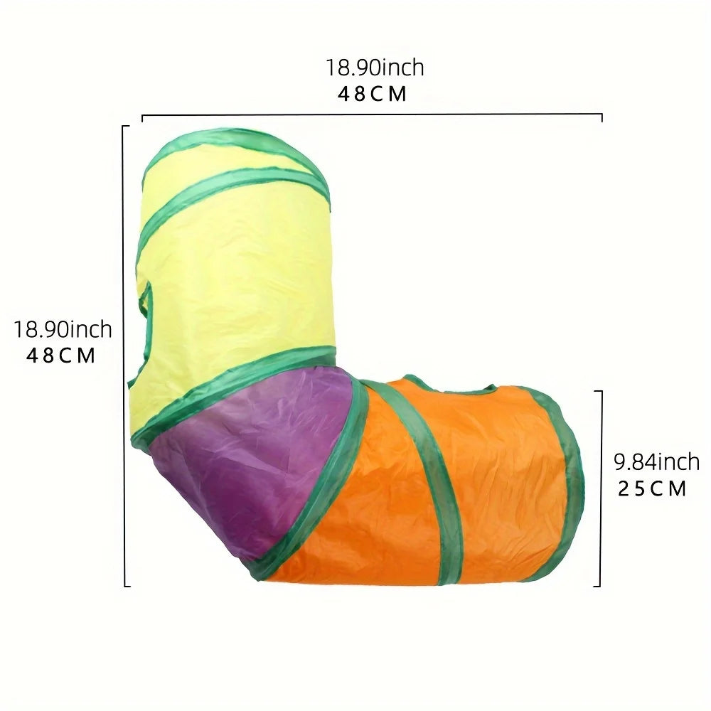 Cat Tunnels 4 Pack Suede Durable Play Tunnel for Cats