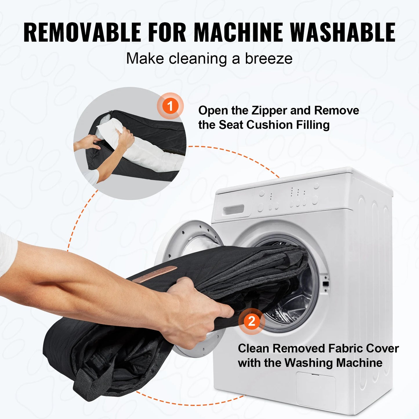 SucceBuy Dog Car Seat Waterproof Booster With Clip On Leash