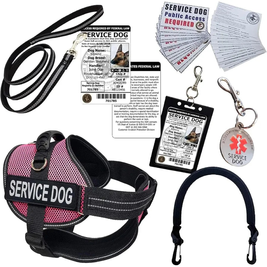 XMSJCN ActiveDogs Full Service Dog Kit With Harness And ID