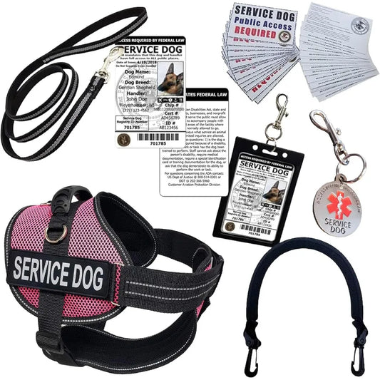 XMSJCN ActiveDogs Full Service Dog Kit With Harness And ID