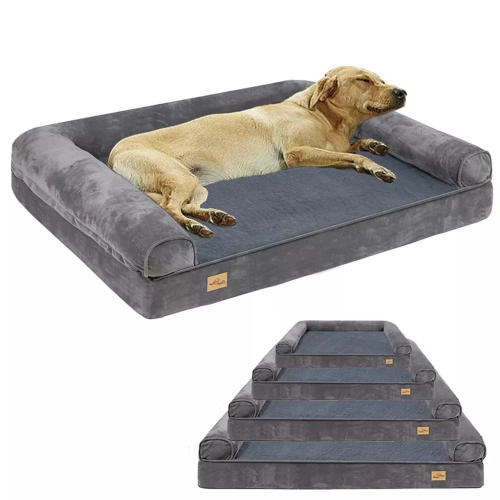 BORWARTCN Calming Dog Bed Orthopedic Memory Foam With Removable Cover