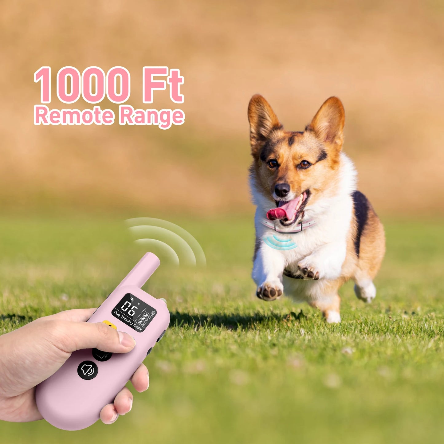 PaiPaitek 1000M Remote Dog Training Collar With 3 Modes