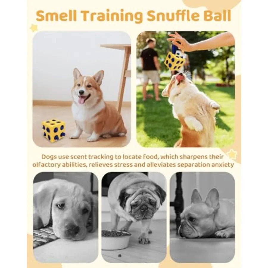 YAO HUI HUANG Interactive Puzzle Dog Toy Snuffle Cube Enrichment