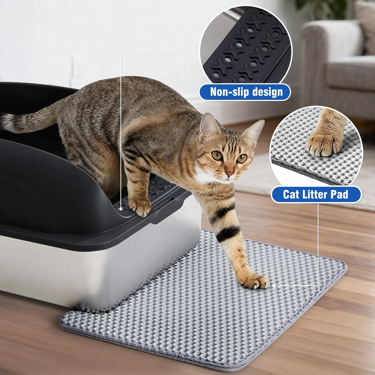 Stainless Steel Cat Litter Box With Lid And Scoop Included