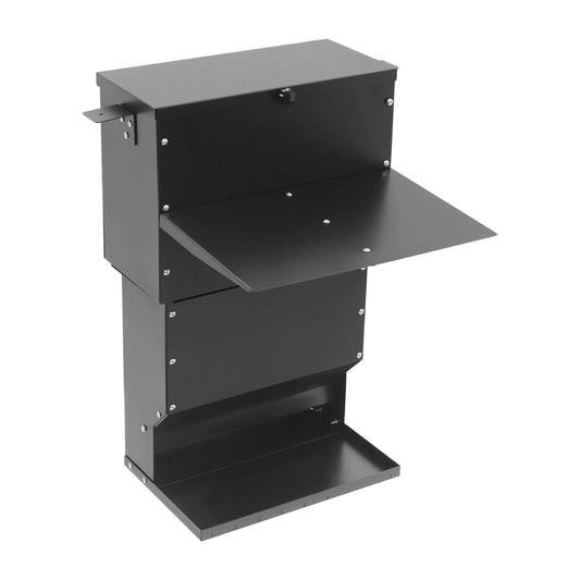 Deer Feeder Hanging Stainless Steel 27kg Capacity With Lid