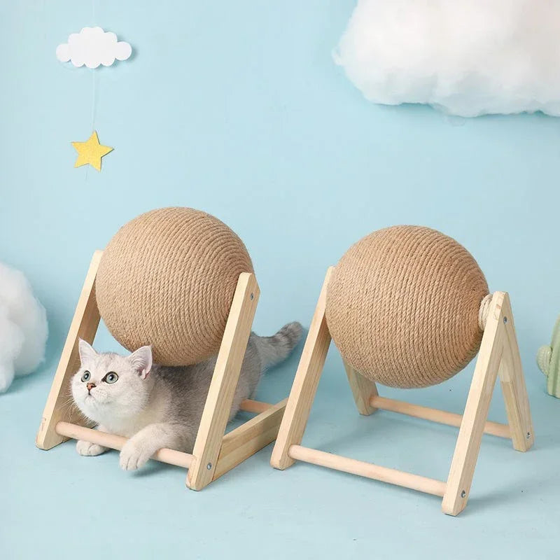 Cat Scratching Ball Toy Sisal Rope Ball for Cats