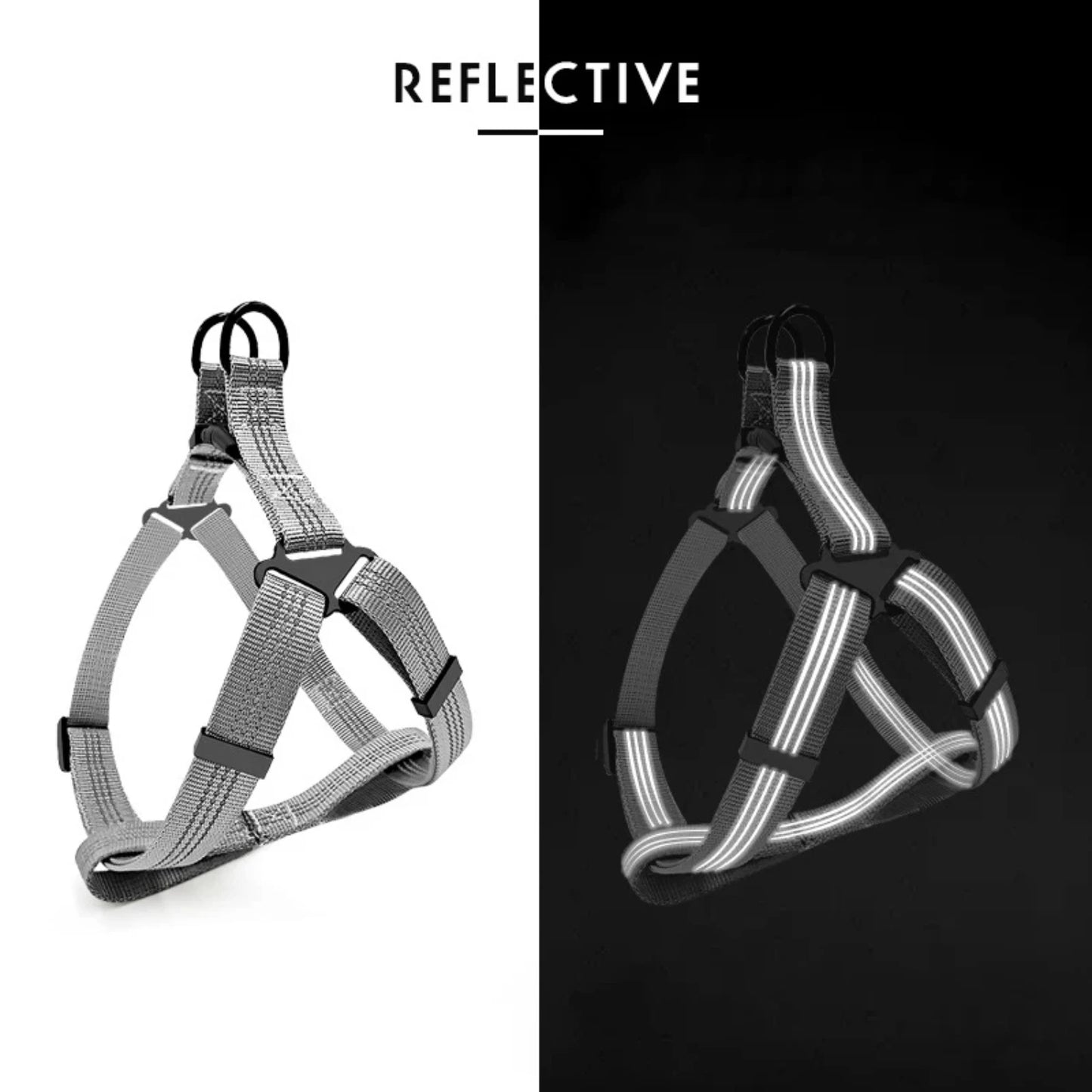 NONECN Adjustable Reflective Breathable Dog Y Harness Puppies And Dogs