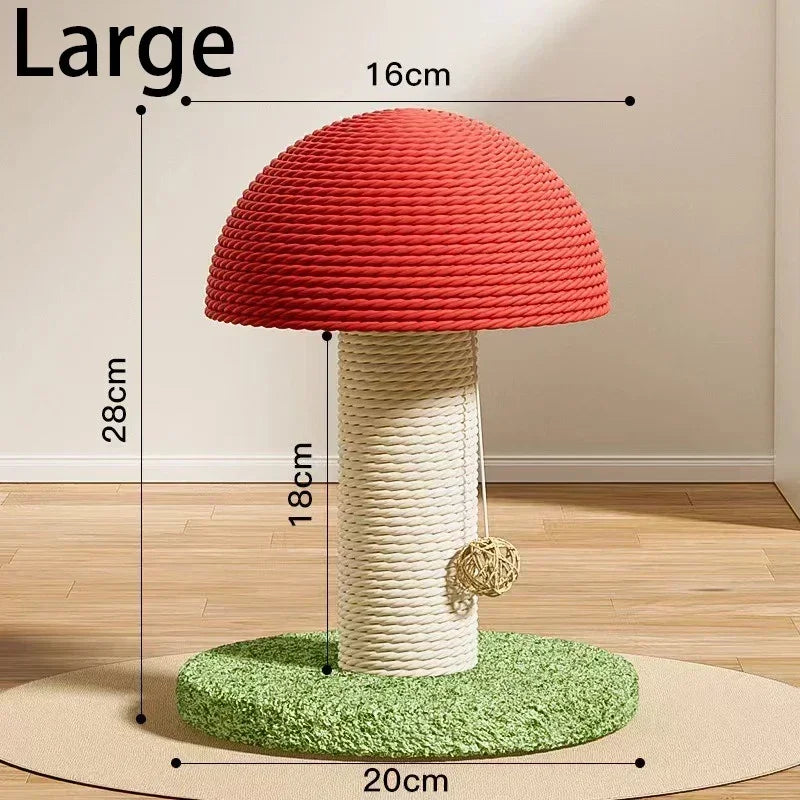 NONECN Cute Cat Scratching Board Kitten Climbing Mushroom Toy