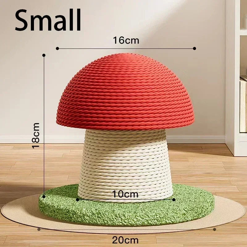 NONECN Cute Cat Scratching Board Kitten Climbing Mushroom Toy