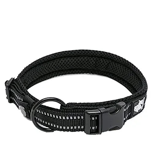 TRUELOVECN Truelove Nylon Adjustable Padded Reflective Dog Collar TLC5011