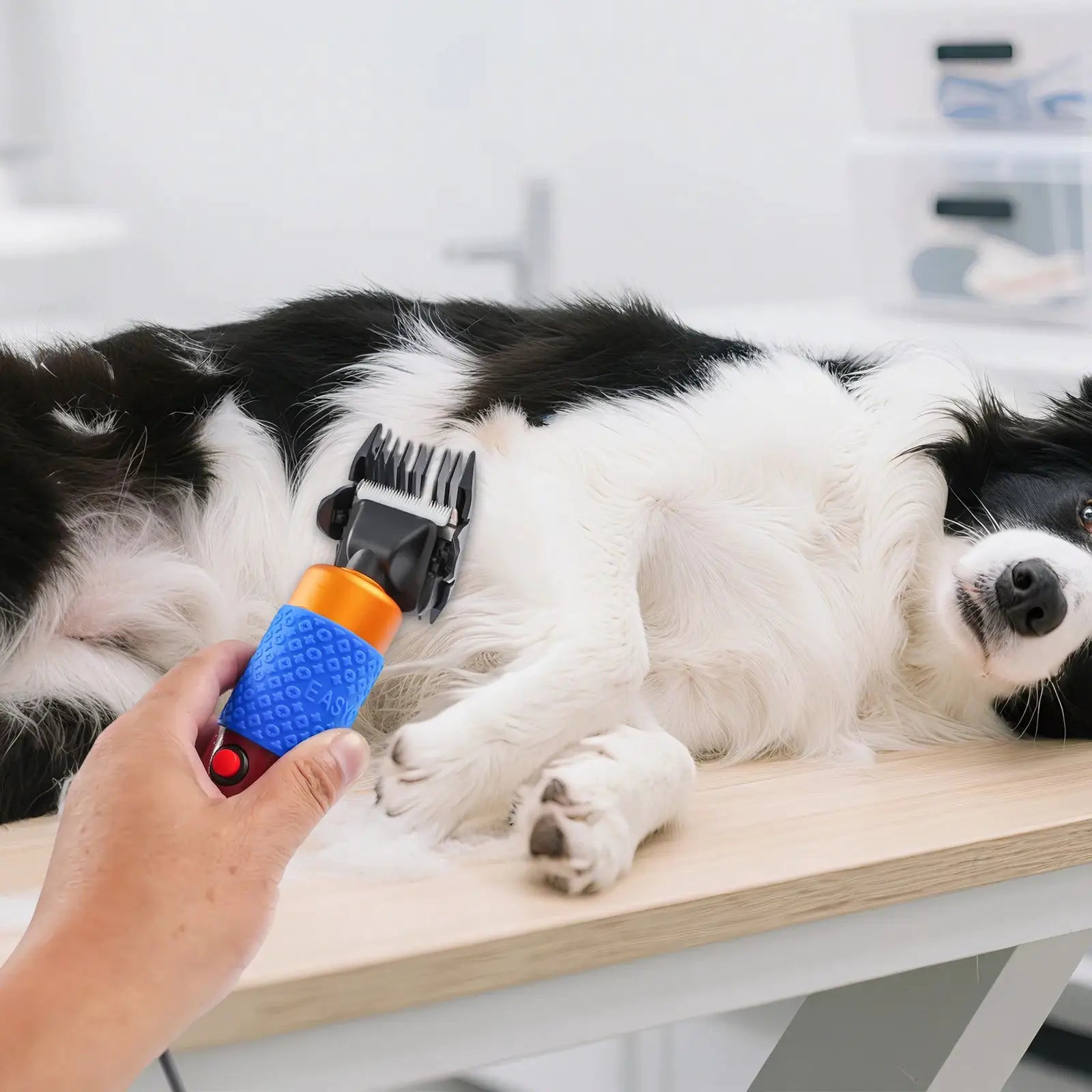 36W Professional Dog Clipper Cat Hair Trimmer Pet Grooming Kit Adjustable Clipper Comb & Detachable Blades Trimmer by Furtastic Pet Essentials