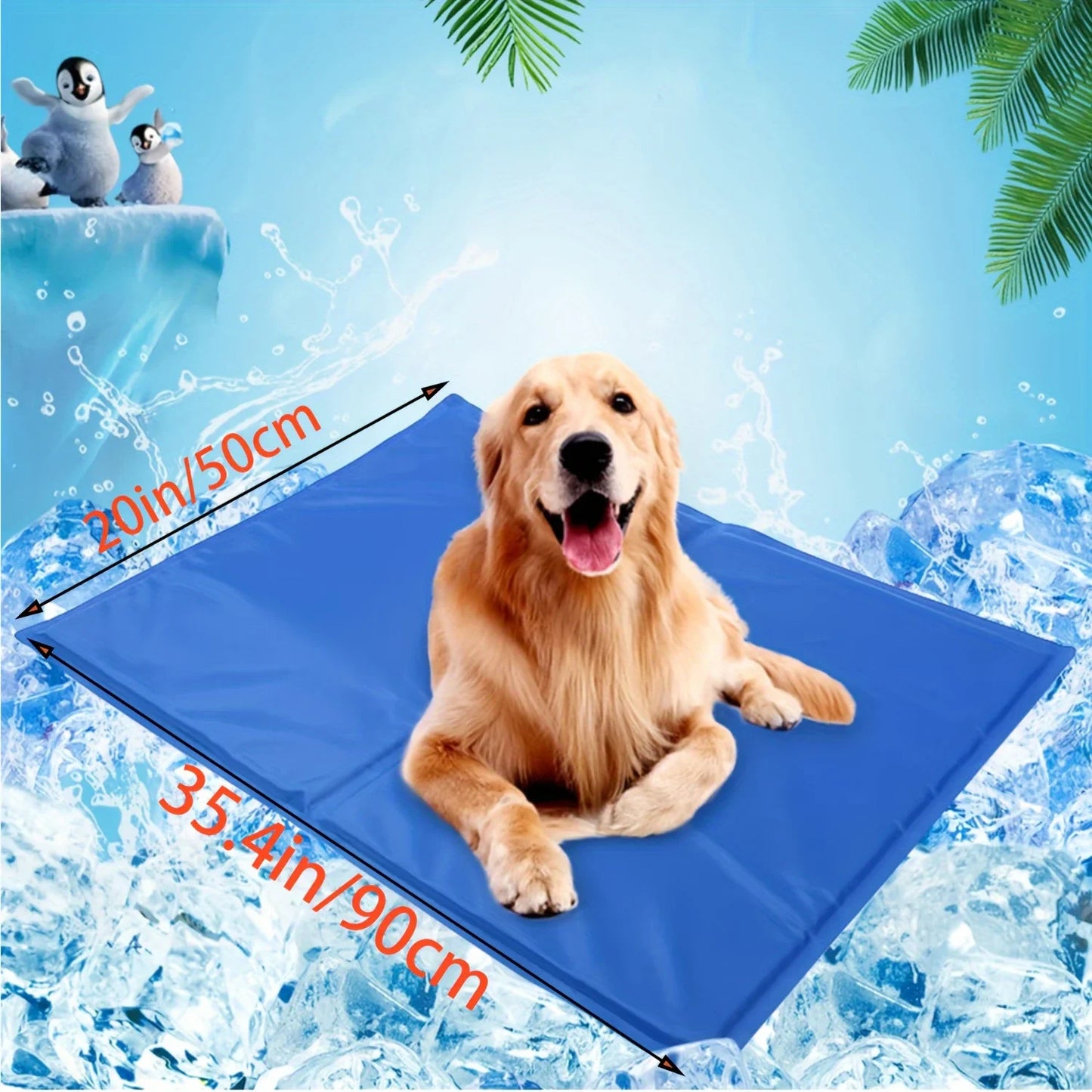 Hign-concerned Pet Cooling Pad Waterproof Ice Mat For Dogs