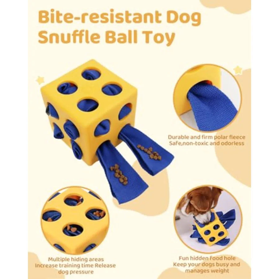 YAO HUI HUANG Interactive Puzzle Dog Toy Snuffle Cube Enrichment
