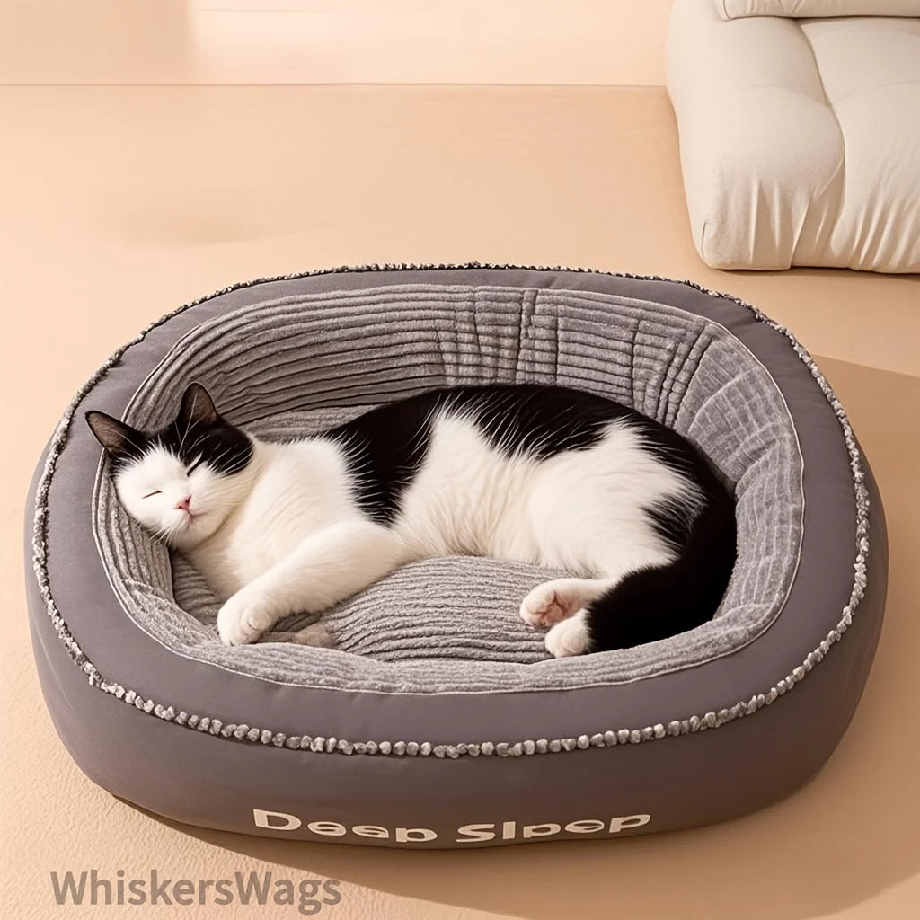 NONECN Donut Pet Bed Washable Cushion For Dogs And Cats