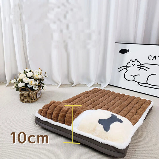 NONECN Winter Dog Bed Removable Washable Cushion For Dogs