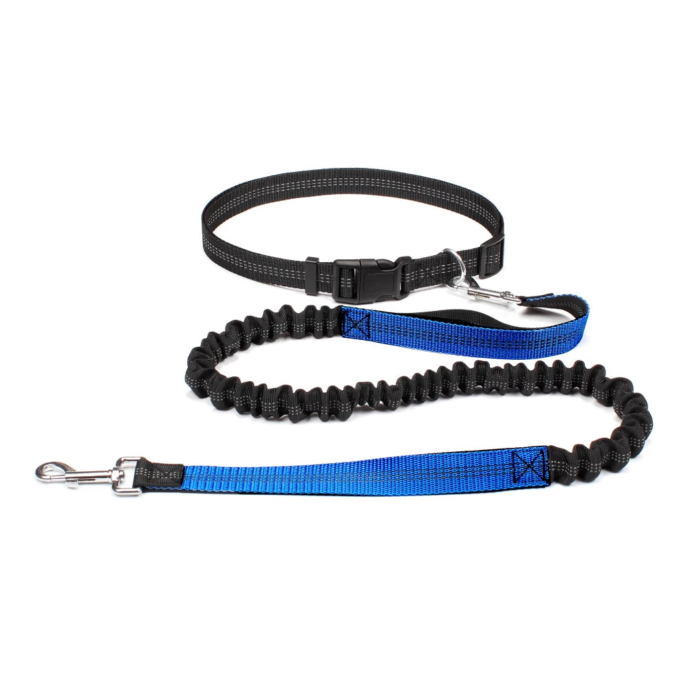NONECN Hand Free Dog Leash Waist Belt for Walking Jogging