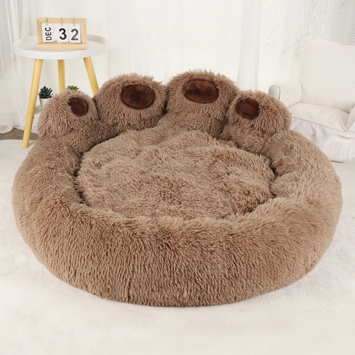 Fluffy, Cozy Pet Lounging Bed