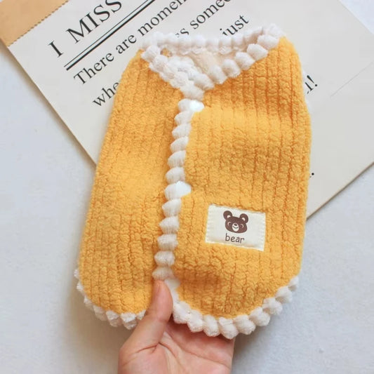 NONECN Fleece Dog Coat Winter Warm Jacket Dogs And Cats