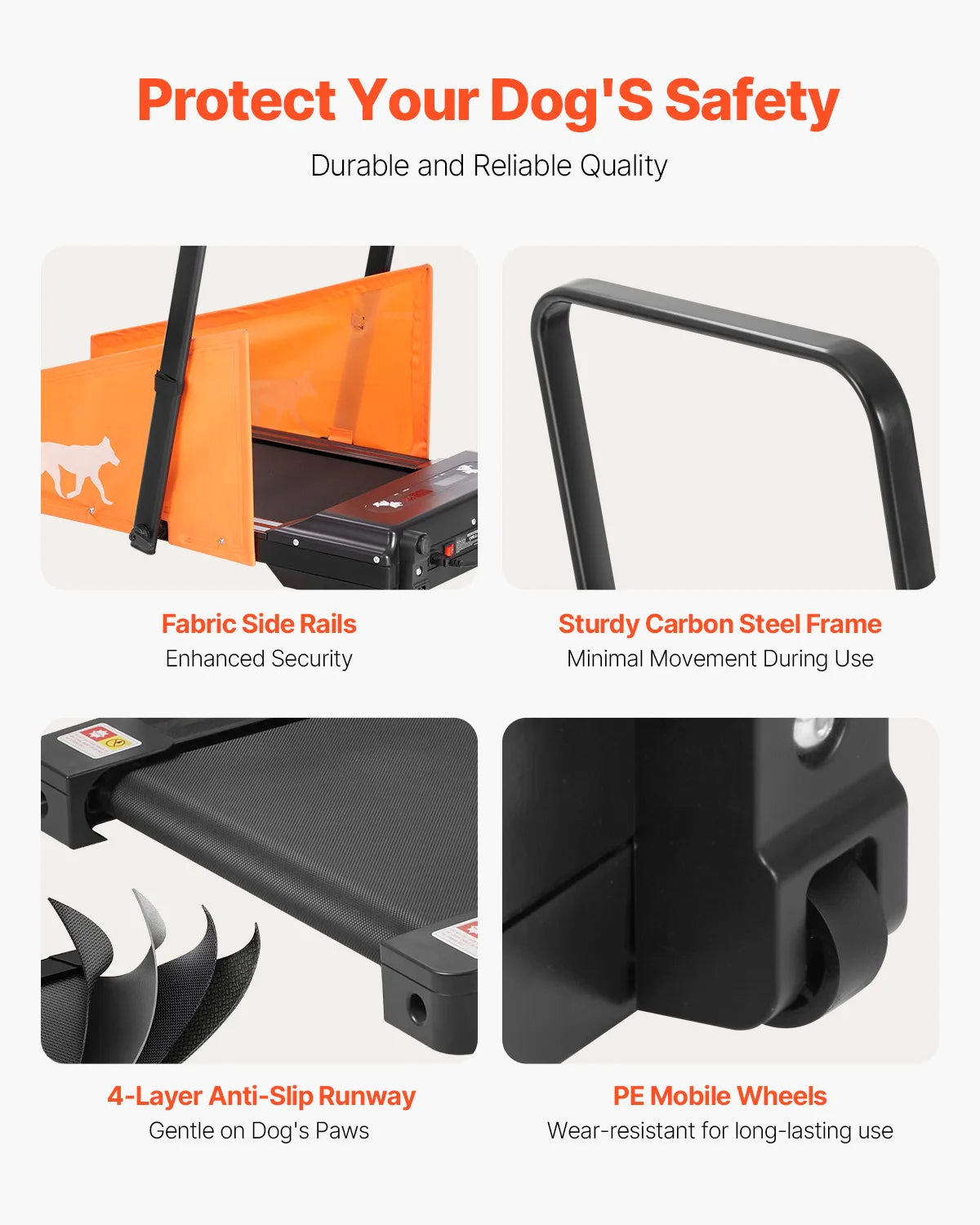 Dog Treadmill With LCD Display Foldable Exercise Machine