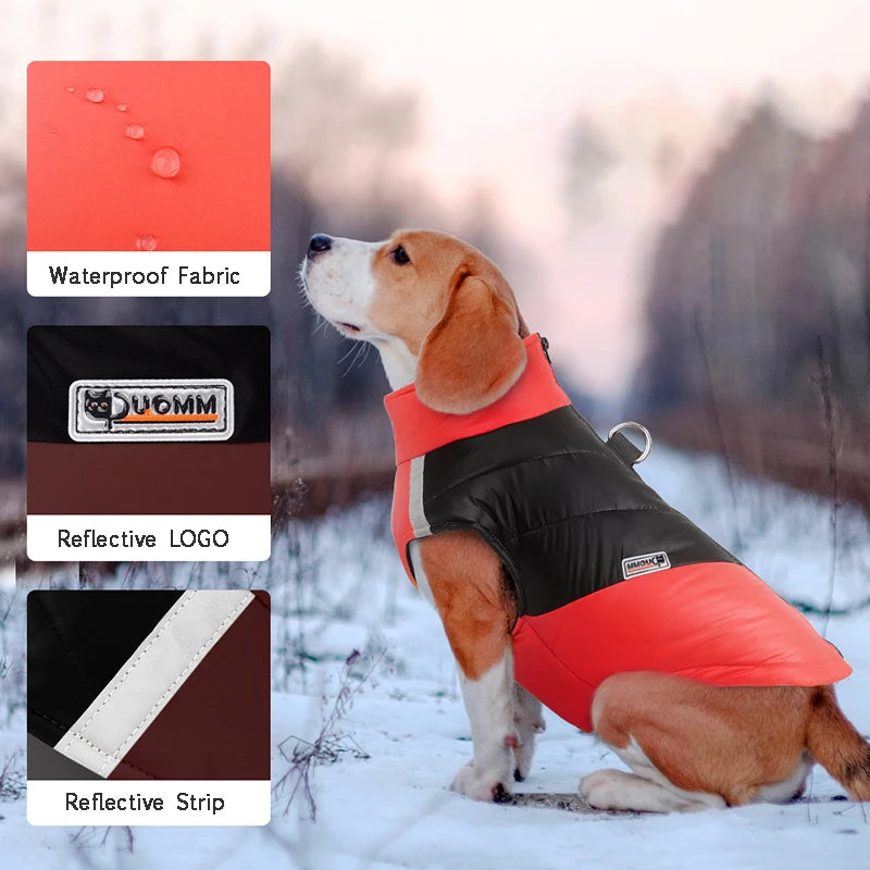 Waterproof Dog Jacket Winter Warm Coat For All Dogs