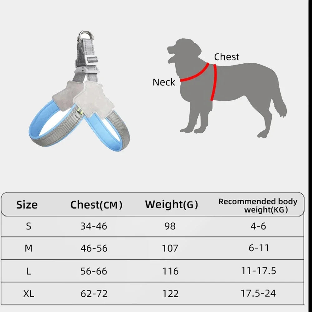 YTYINCN No Pull Reflective Dog Harness Vest With Adjustable Chest