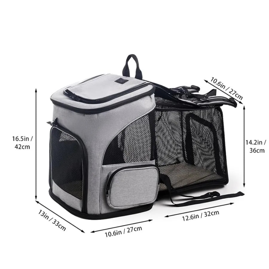 Expandable Cat Carrier Backpack For Pets Airline Approved