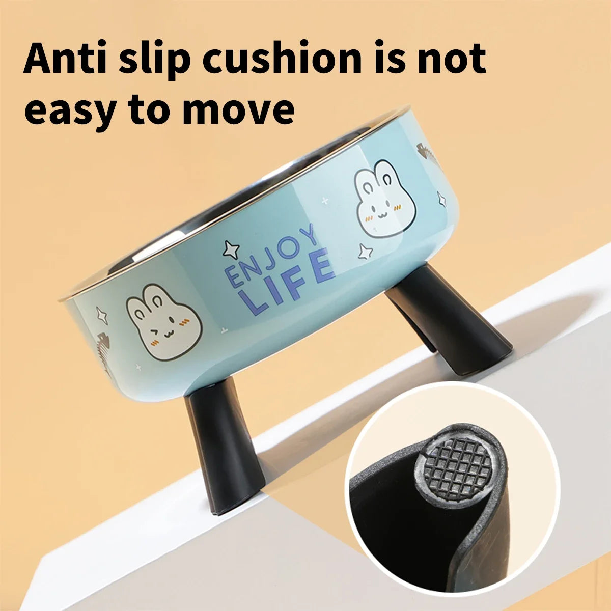 Stainless Steel Pet Bowl For Dogs And Cats Neck Protection