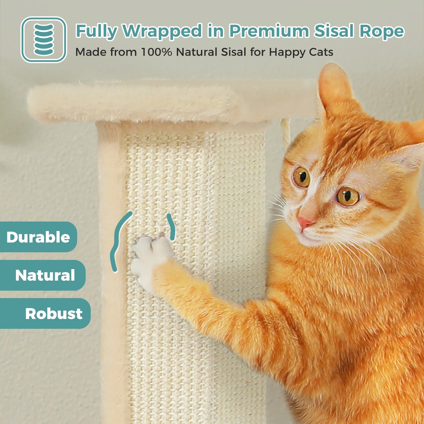 PAWZ Road Cat Scratching Post Indoor Tall Scratching Toy