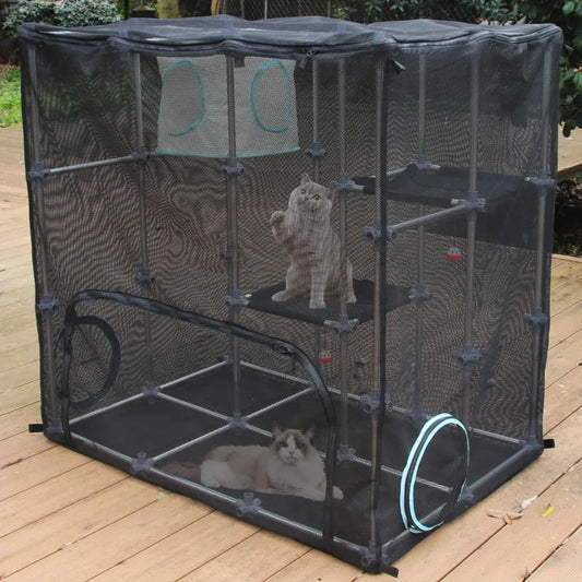 INTURN Catio Outdoor Cat Enclosure Mega Kit