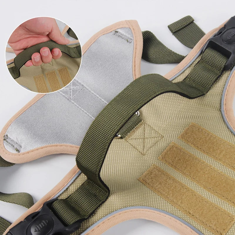Guangdong Military Dog Breathable Harness Reflective Vest For Training