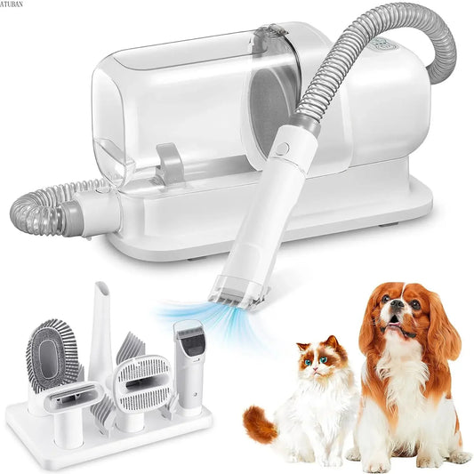 ATUBAN Dog Grooming Vacuum Kit For Pet Hair Cleaning