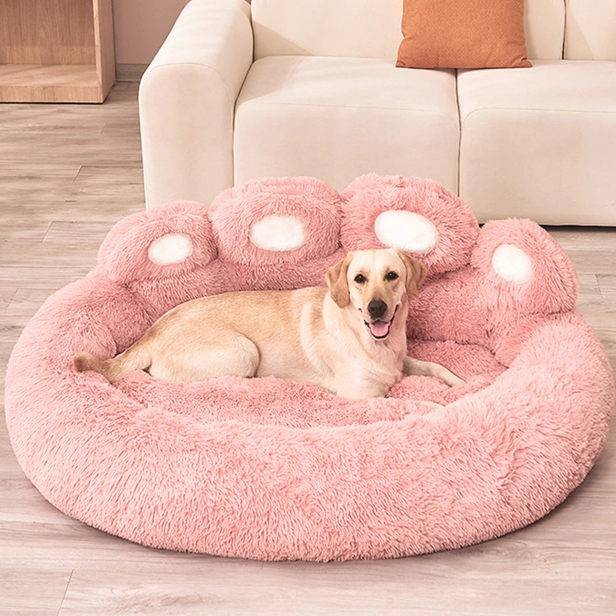 Fluffy, Cozy Pet Lounging Bed