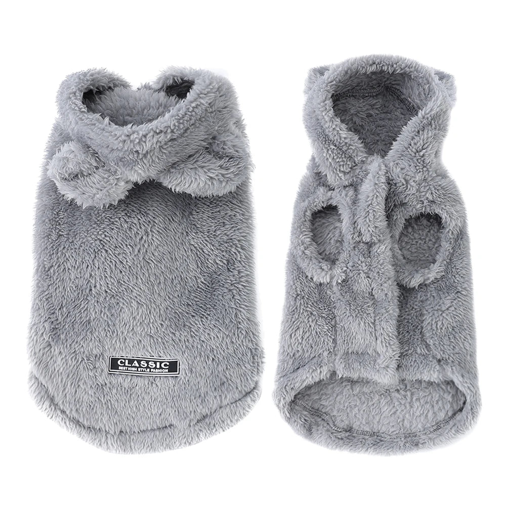 Soft Fleece Pet Hoodie Coat For Small Medium Dogs Cats