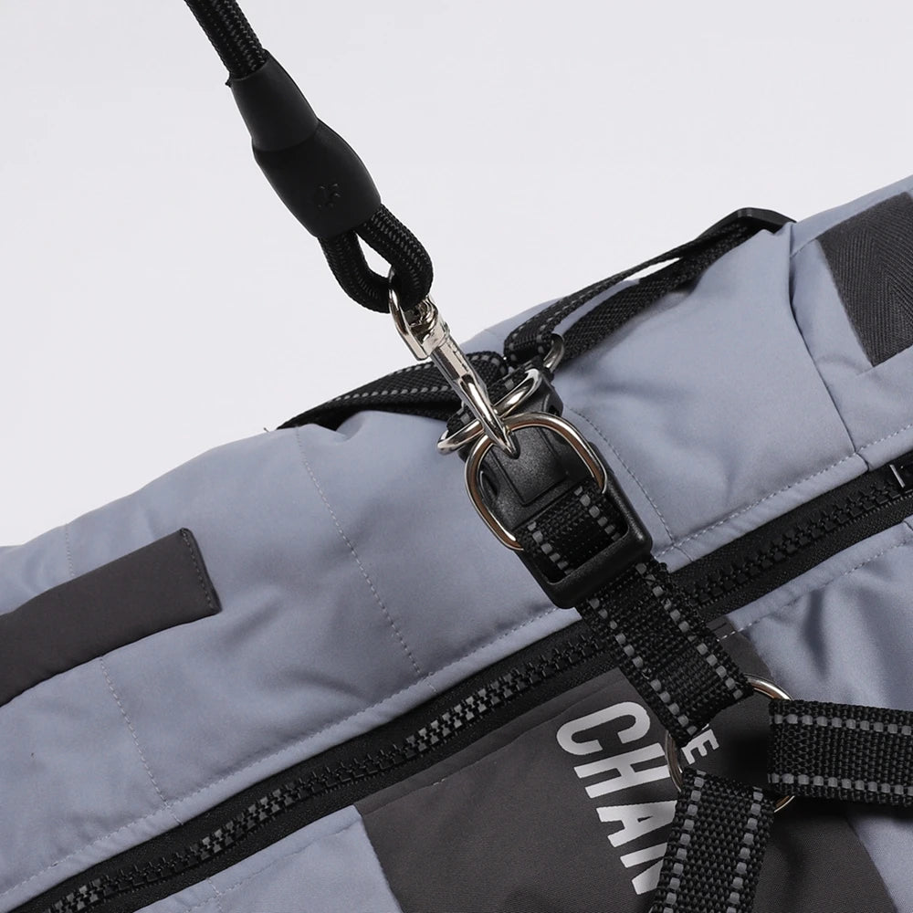 Winter Dog Jacket With Harness Waterproof Coat For Dogs