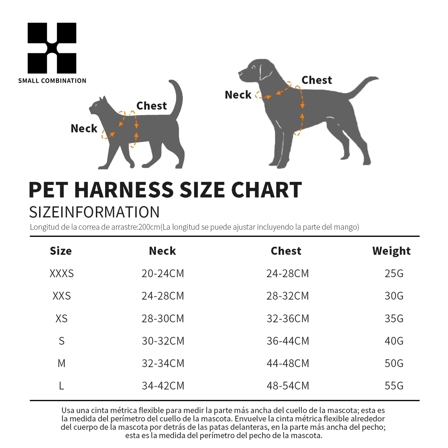 Dog Harness Leash Set Reflective Adjustable For Small Medium Dogs