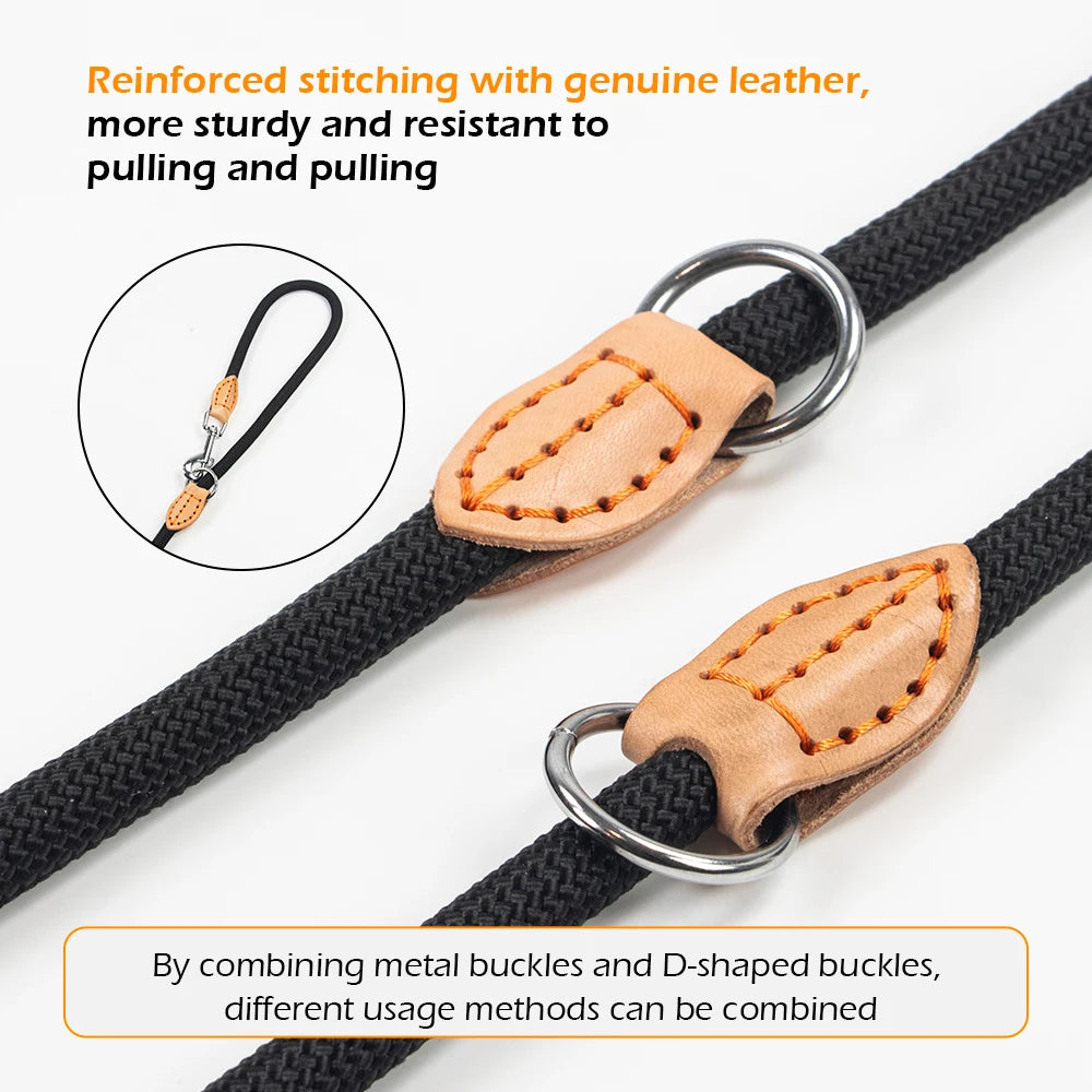 New Generation Dog Leash Nylon Hands Free For Two Dogs