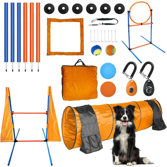 Hign-concerned Dog Agility Training Equipment Set Outdoor Indoor