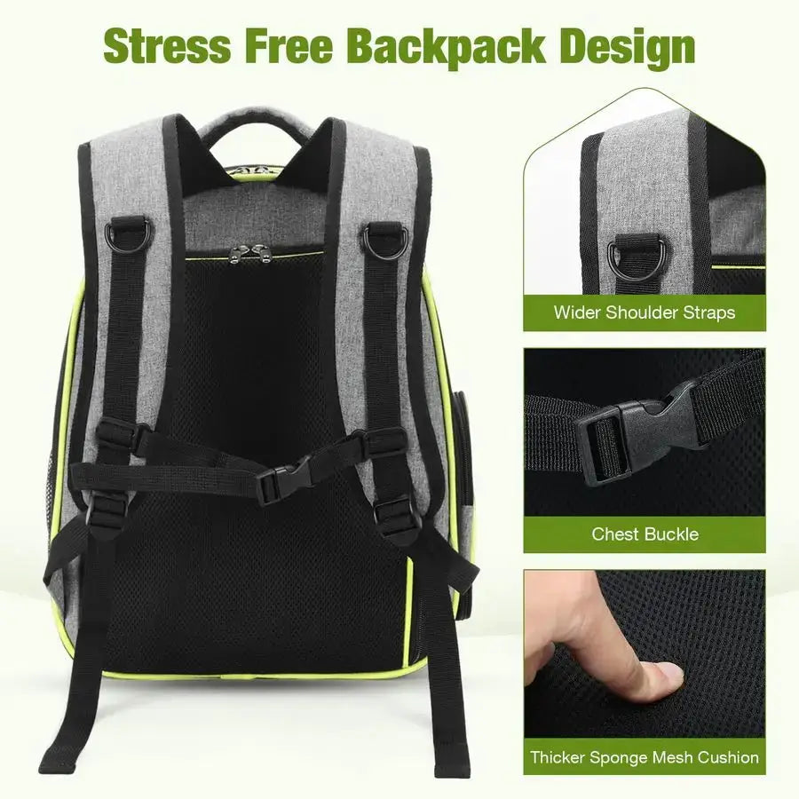 Bubble Cat Backpack Carrier With Expandable Space And Transparent Window by Furtastic Pet Essentials
