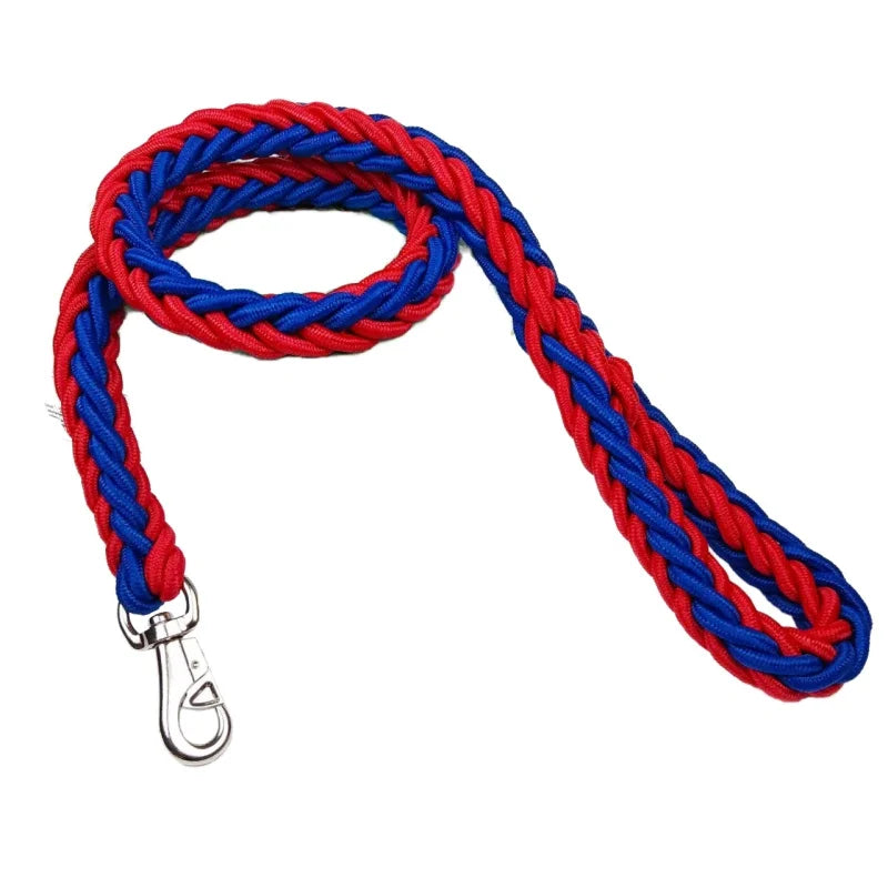 Nylon Braided Dog Leash For Large Breeds Traction Rope
