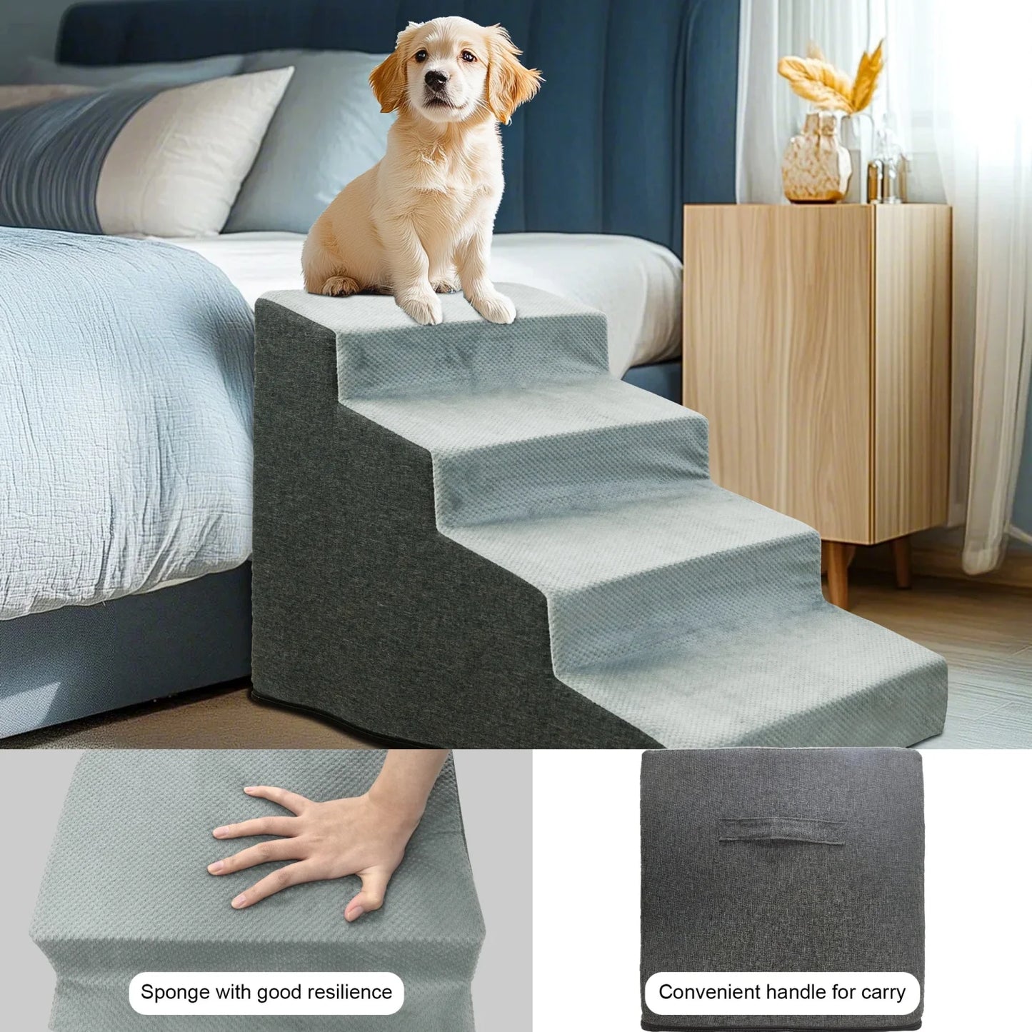 Dog Door High Density Foam Dog Steps Non Slip Cover