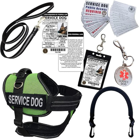 XMSJCN ActiveDogs Full Service Dog Kit Vest Harness