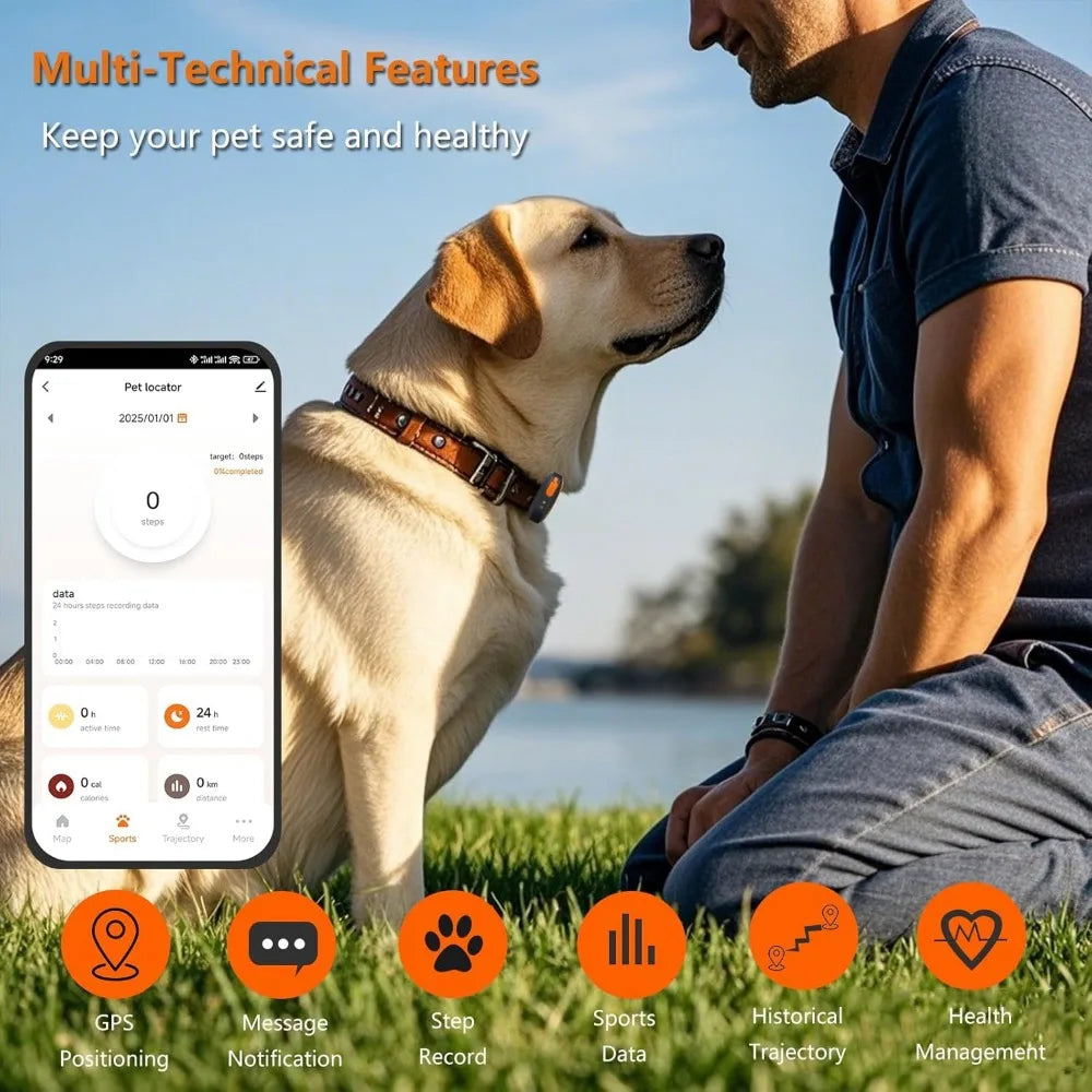 GPS Dog Tracker Health Monitoring And Location Tracking Any Collar