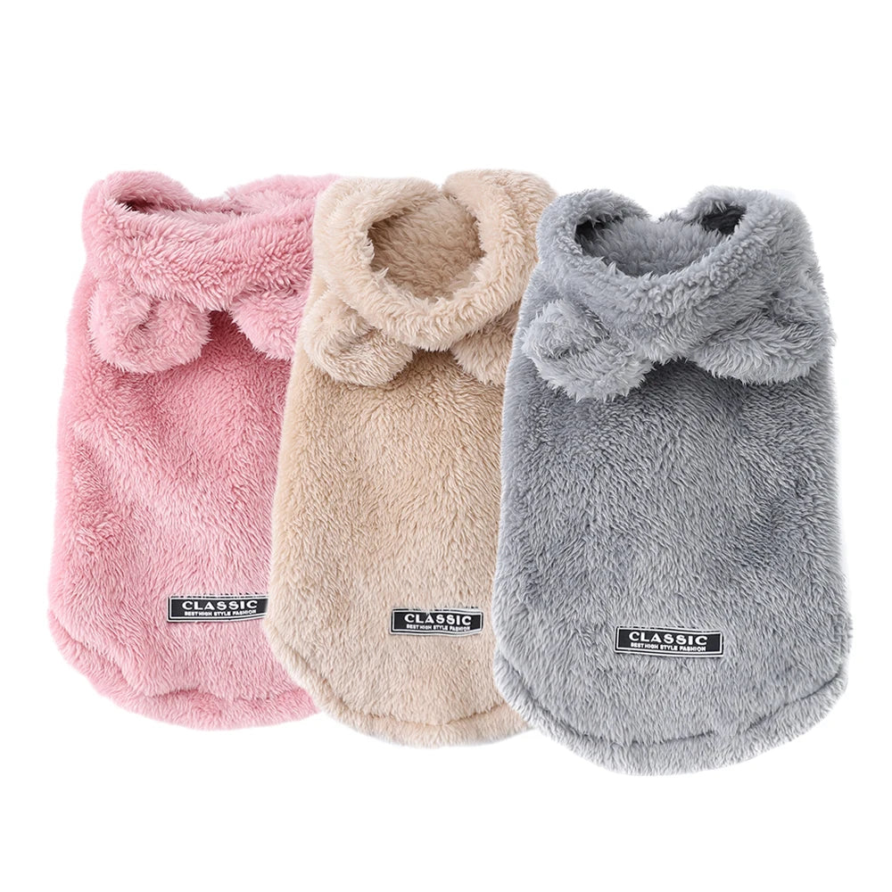 NONECN Winter Pet Hoodie Sweater For Dogs And Cats