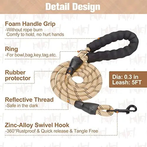 YTYIN Safe Harness And Leash Set For Small Dogs Reflective