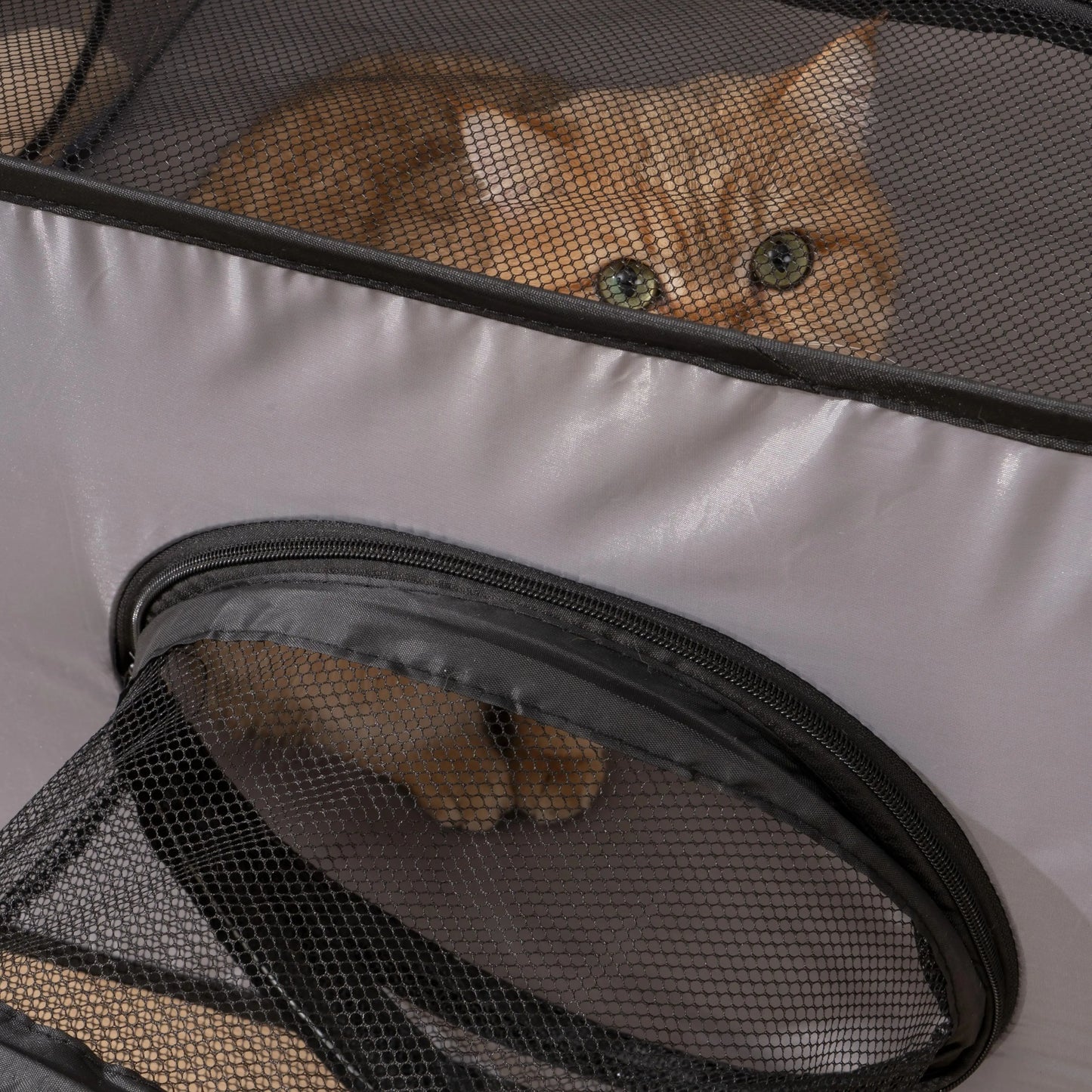 Foldable Oxford Cat Dog Bed With Tunnel Nest For Pets