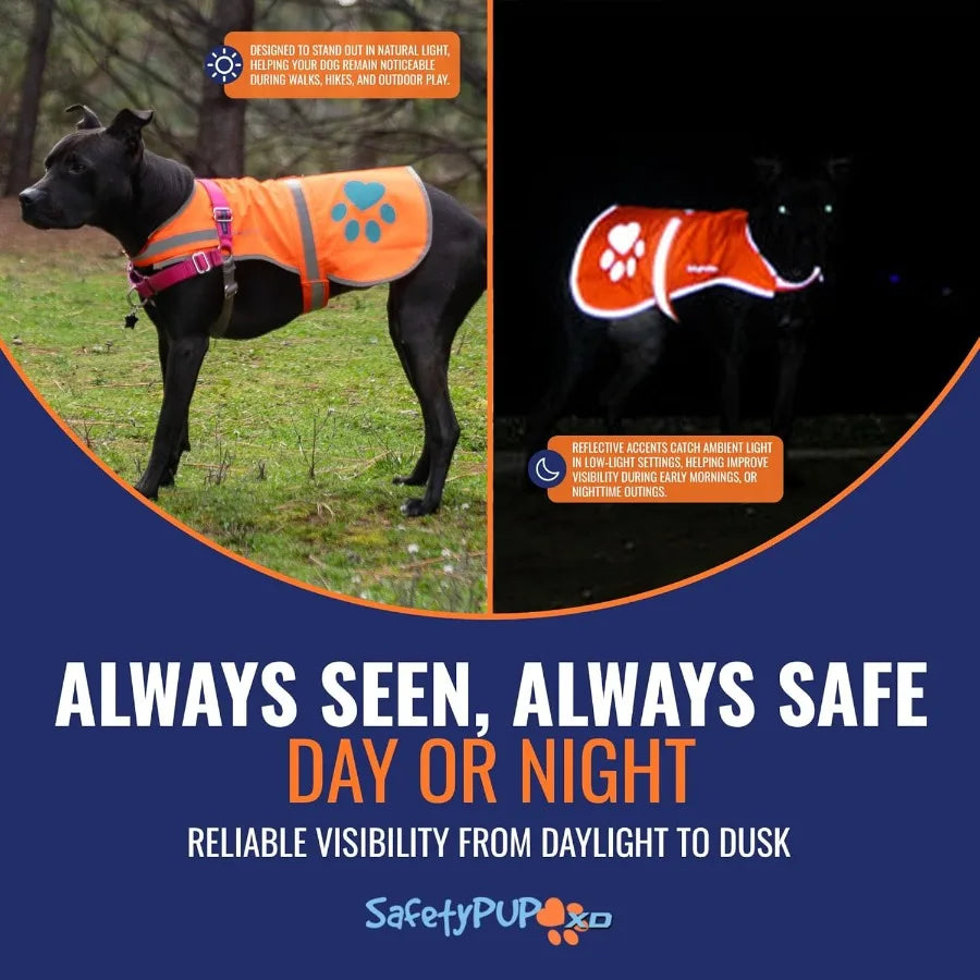 Hign-concerned Reflective Dog Vest For Enhanced Safety And Visibility