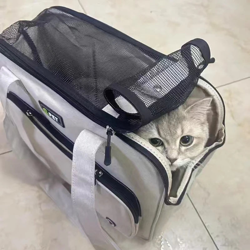 GLORIOUS KEKB Travel Cat Bag Soft Sided Pet Carrier Backpack