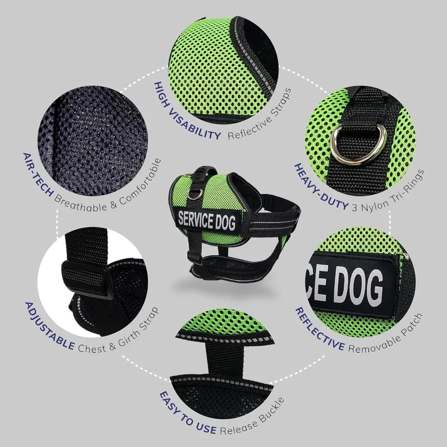 XMSJCN ActiveDogs Full Service Dog Kit Vest Harness